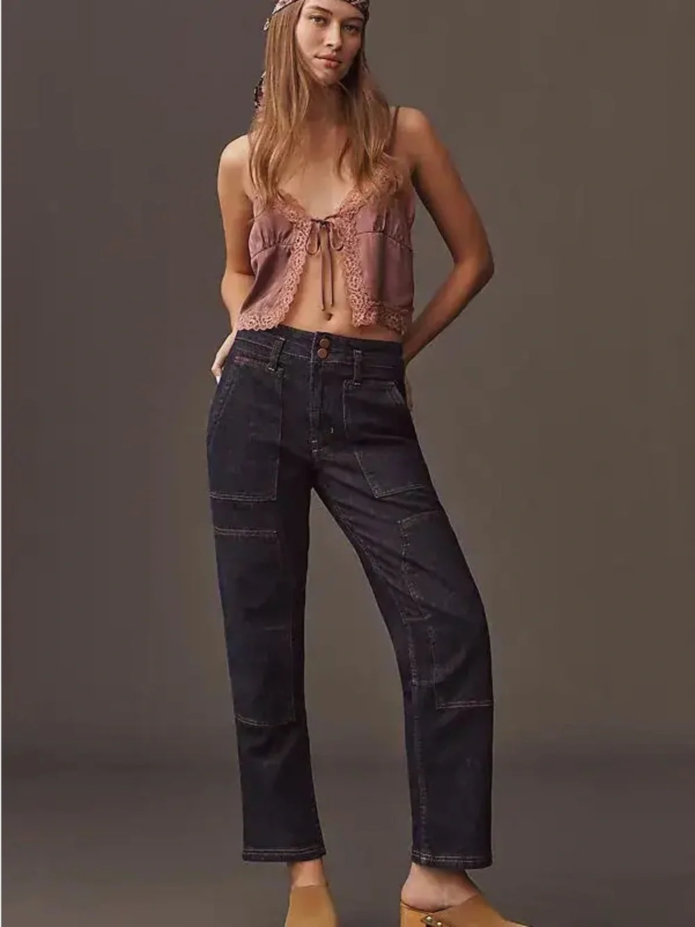 Pilcro Anthropologie Wanderer Mid-Rise Relaxed Jeans - 33P - NWOT